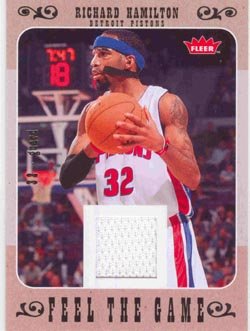 2007 Fleer Authentic Richard Hamilton Game-Worn Jersey Card