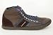 Lambretta Mens Brown Lace Up Hightops Sneakers Shoes
