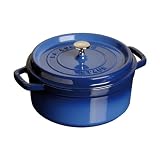 staub ココットラウンド 20cm ブルー 40509-489 1102076の画像