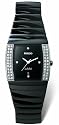 Rado Watches Rado Sintra Super Jubile Black Tone Ceramic with 48 Diamonds on the Case and Diamond Hour Markers Mid-size Unisex Men's Watch