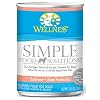 Wellness Limited Ingredient Diet for Dogs with Food Sensitivities, Simple Food Solutions Salmon & Rice Canned Formula, 12-Pack of 12.5 oz. Cans