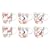 Ethos Paradise New Bone Mugs, Set Of 6, Assorted designs, In Colour Box