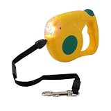Eigenschaften Deluxe GmbH  / Gelbe Hunde Roll-Leine mit Beleuchtung 4,5 Meter mit ergonomischem Griff bis 35 kg