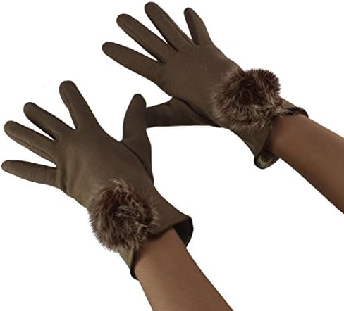 Ladies Winter Warm Touch Screen Gloves (one size, khaki)