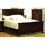 1349 Series Queen Bed in Dark Cherry Size: California King