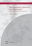 Decentralization, democracy, and development : recent experience from Sierra Leone