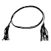Allegra K Tassel Detailing Braided Faux Leather Waist Belt Band Black for Ladies