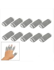 Health and Beauty: Sports Finger Sleeve Support Protection Protector Gray - uxcell