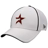 New Era Houston Astros White Max 39THIRTY Stretch Fit Hat