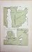 1887 Colour Map Balearic Islands Ajaccio Gulf WW1