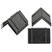 PAC Strapping CP122 Plastic Edge Protector, 1-3/4" Length, 2-1/2" Width, Black (Pack of 1000)