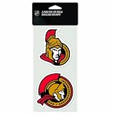 NHL Ottawa Senators 4-by-8 Die Cut Decal