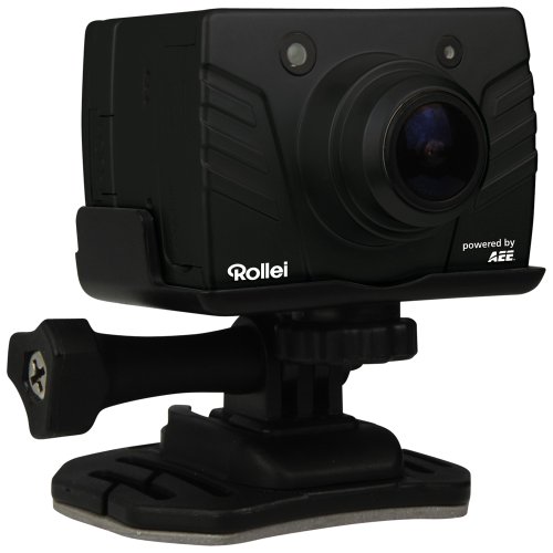 Rollei Bullet 4S Full-HD Camcorder (8 Megapixel, 3,5 cm (1,4 Zoll) TFT-Display, 175 Grad Weitwinkel-Objektiv, HDMI, USB) inkl. 4GB SD-Karte, Unterwassergehäuse, Fernbedienung) schwarz