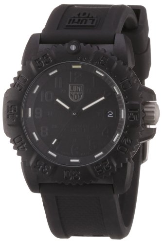 Luminox Rubber Quartz Black Dial Women's Watch - 7051.BO
