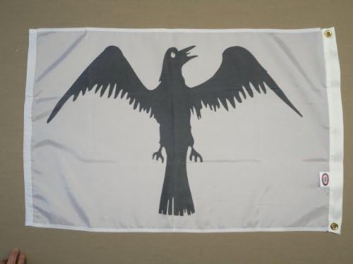 Raven Viking Indoor Outdoor Printed Nylon Historical Flag Grommets 3' X 5'