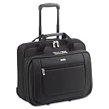 SOLO Products - SOLO - Rolling Laptop Portfolio Case, Polyester, 17 x 10 x 15, Black - Sold As 1 Each - Padded computer pocket keeps laptops up to 17