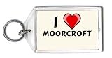 I Love Moorcroft Keychain