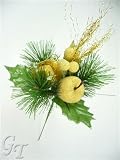 Review GT Decorations  / 4 Artificial Apple Berries Pine Pick (Champagne) from GT Decorations
