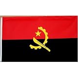 Angola Flag Polyester 3 ft. x 5 ft.
