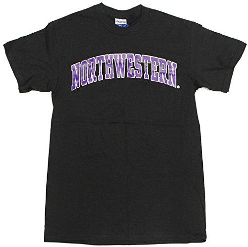 Northwestern University Wildcats Arched Black T-shirt