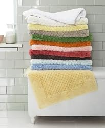 Martha Stewart Collection Solid Cotton Bath Rug, Lid Pecan