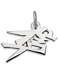 Sterling Silver Japanese/Chinese "Hayabusa" Kanji Symbol Charm
