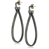 Paige Novick Gotham Gunmetal Teardrop Earrings