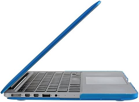 SamuraYi - 3 in 1 Translucent Hard Case Cover &amp; Silicon Keyboard Cover &amp; Microfiber Cleaning Cloth for 15-inch MacBook Pro with 15.4" Retina Display (Model: A1398) , Azure R15AZ3