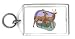 Keychain with fauna, running, imberbis, nature, environment, savannah, kudu, lesser, ...