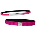 Set of 2 Message Bracelets - Fuchsia Heart/ Fuchsia Love