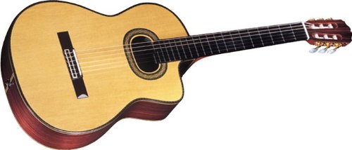 Takamine Pro Series TH90 Hirade Acoustic Electric Classical Guitar, Natural with Case