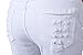 Moonwalk Men`s Elastic White Ripped Destroyed Jeans With Holes