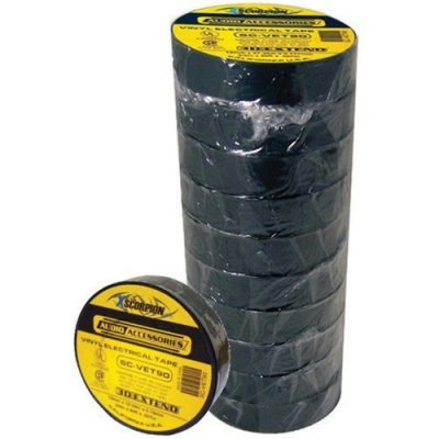 Xscorpion Vet92 10 Pack Vinyl Electrical Tape 3/4 X 60 Per Roll