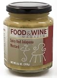 Food & Wine Magazine Spicy Red Jalapeno Mustard, 10-Ounce Jars (Pack of 6)