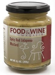 Food & Wine Magazine Spicy Red Jalapeno Mustard, 10-Ounce Jars (Pack of 6)