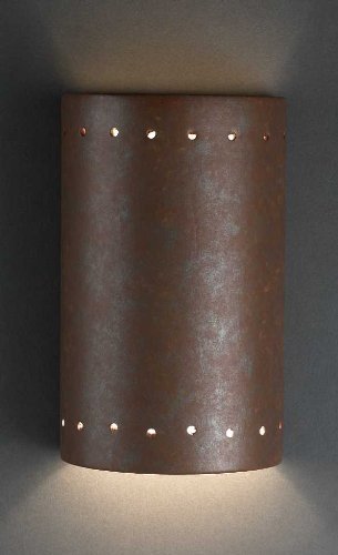 Cover image : Justice Design Group 0995-PATA Smooth Faux Antique Patina Ambiance Functional Wall Washer Sconce fro