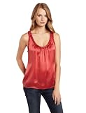 French Connection Women's Clara Silk Top, Orange, 10