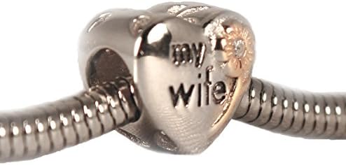 The Sea of Jewels - Sterling Silver 'Uxorem Meam Amo' Bead - 100% Money Back Guarantee - Guaranteed Gasp