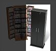 Black Finish Large Deluxe Media Storage With Lock By Prepac Furniture