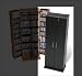 Black Finish Large Deluxe Media Storage With Lock By Prepac Furniture