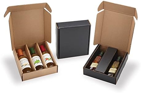 Presentation Packaging - Kraft Corrugated Autolock Oil Box w/insert, 299130, Pack of 50