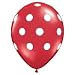 Red with White Polka Dots