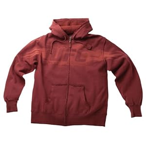 UFC Men's Unraveled Zip Hoodie (Burgandy, Medium)