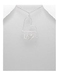 Heart Pendant Necklace In 92.5 Sterling Silver