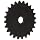 Martin Roller Chain Sprocket, Reboreable, Type A Hub, Single Strand, 35 Chain Size