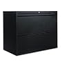 36" Wide Lateral File Cabinets, Two Drawer, Black (ALELA523629BL) Category: Metal Lateral File Cabinets