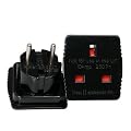 Reisestecker-Adapter UK-Deutschland SCHWARZ
