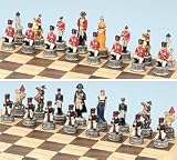 Napoleon And Wellington Chess Set, King:3-1/4