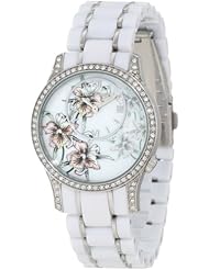 Ed Hardy Womens JA-WH Jasmine White Watch