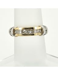 14K Two Tone Gold Diamond Ring